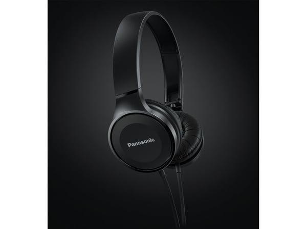 Panasonic RP-HF100ME - Hodetelefoner med mikrofon - on-ear - kablet - 3,5 mm jakk