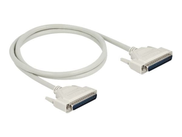 Delock - Seriell kabel - DB-37 (hann) til DB-37 (hann) - 1 m - tommelskruer - beige
