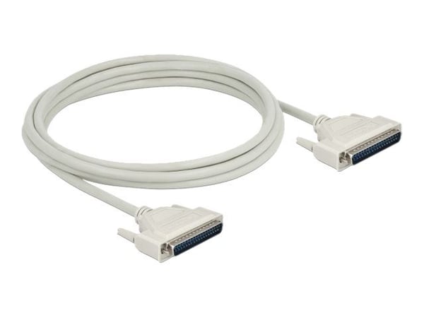 Delock - Seriell kabel - DB-37 (hann) til DB-37 (hunn) - 3 m - tommelskruer - beige