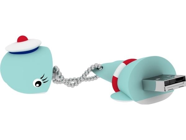 EMTEC Animalitos Marine Range M337 Sailor Whale - USB flash-enhet - 16 GB - USB 2.0