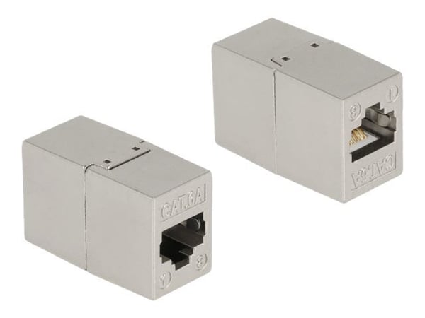 Delock - Nettverkkopler - RJ-45 (hunn) til RJ-45 (hunn) - STP - CAT 6a