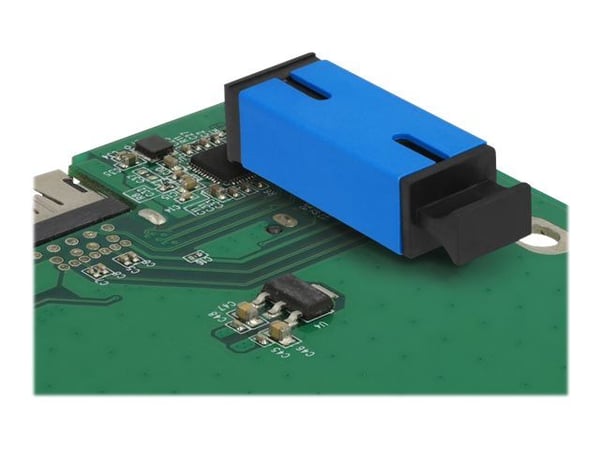 Delock - Nettverkkopler - SC-enkeltmodus (hunn) til SC-enkeltmodus (hunn) - fiberoptisk - simpleks - blå
