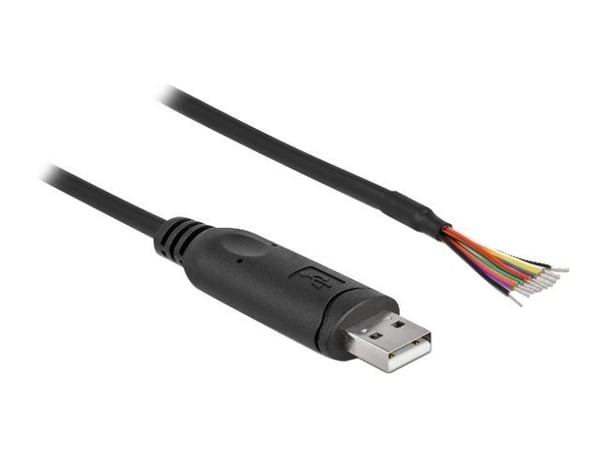 Delock - Seriell adapter - USB 2.0 - RS-232 - svart