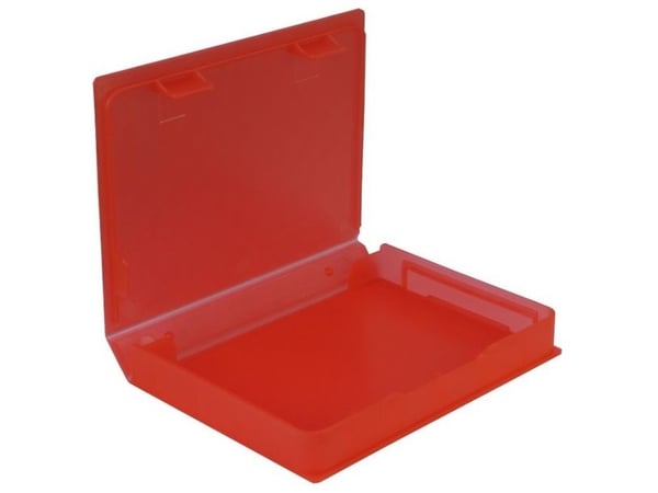 Inter-Tech HDD Protection Box - Beskyttelsesboks for harddisk - kapasitet: 1 harddiskstasjon (2,5") - rød