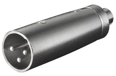 Goobay 27458, XLR, RCA, Sort
