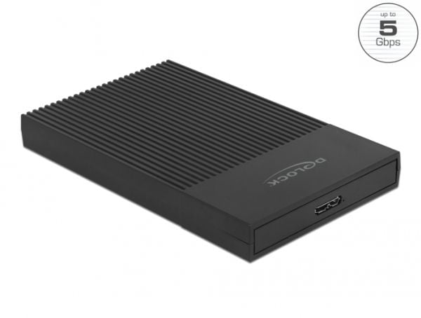 Delock - Drevkabinett - 2.5" - SATA 6Gb/s - USB 3.2 (Gen 1) - svart