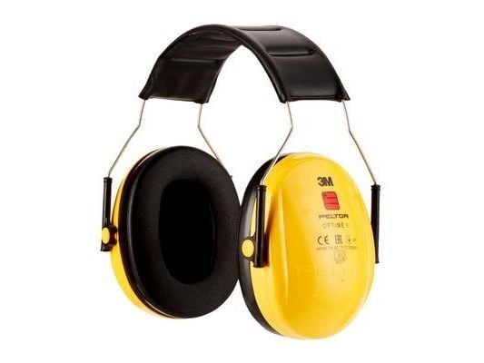 3M H510AC1, Voksen, Hunkjønn, Gult, Hodebånd, 98 dB