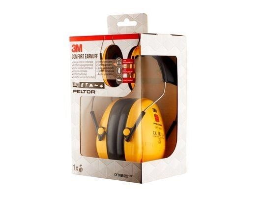 3M H510AC1, Voksen, Hunkjønn, Gult, Hodebånd, 98 dB