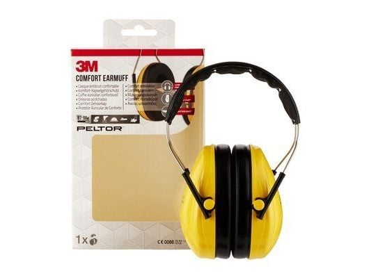 3M H510AC1, Voksen, Hunkjønn, Gult, Hodebånd, 98 dB