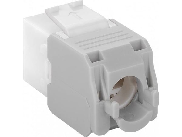 Goobay 90867, Tasainen, Valkoinen, RJ-45, IDC, Naaras, 22/26