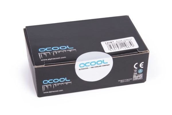 Alphacool 12987, Musta, neste, asetaali, 1/4", Alphacool Eisblock Aurora, 19 mm