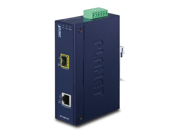PLANET IFT-805AT - Fibermedieomformer - 100Mb LAN - 10Base-T, 100Base-FX, 100Base-TX - SFP (mini-GBIC) / RJ-45