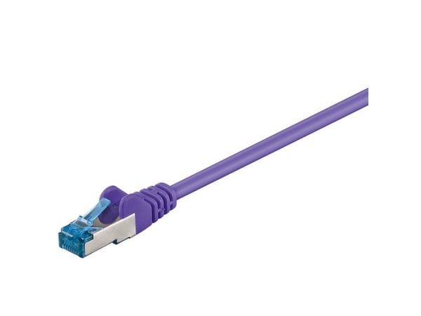 Verkkokaapeli CAT 6A, S/FTP (PiMF), violetti, 1,5 m