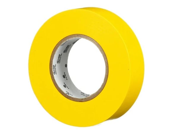 3M 165YL6E, 1 kpl, Keltainen, PVC, 600 V, läpipainopakkaus, 25 m