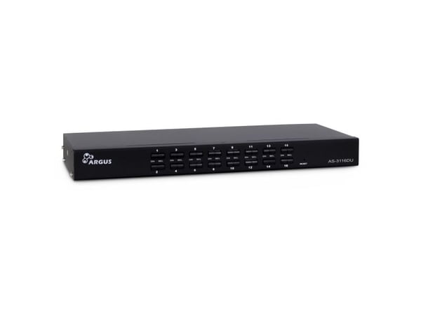Argus KVM AS-3116DU - KVM-svitsj - 16 x KVM port(s) - 1 lokalbruker - rackmonterbar
