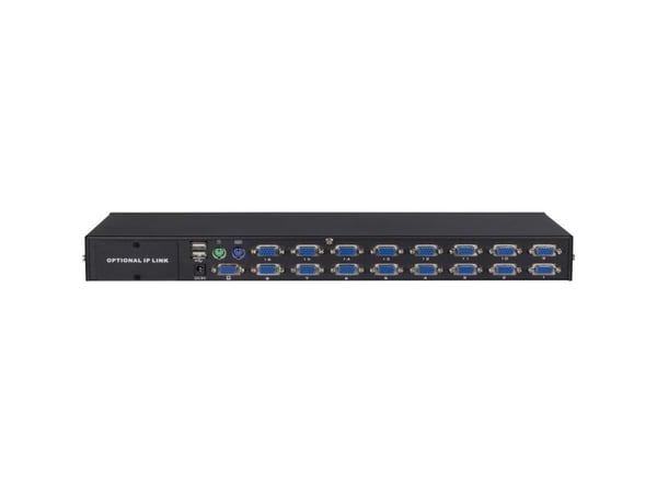 Argus KVM AS-3116DU - KVM-svitsj - 16 x KVM port(s) - 1 lokalbruker - rackmonterbar