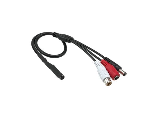 ACTi PMIC-0100, Turvakameramikrofoni, Suuntaukseton, Langallinen, 3.5 mm (1/8"), Musta, Punainen, Valkoinen, 2,3 m