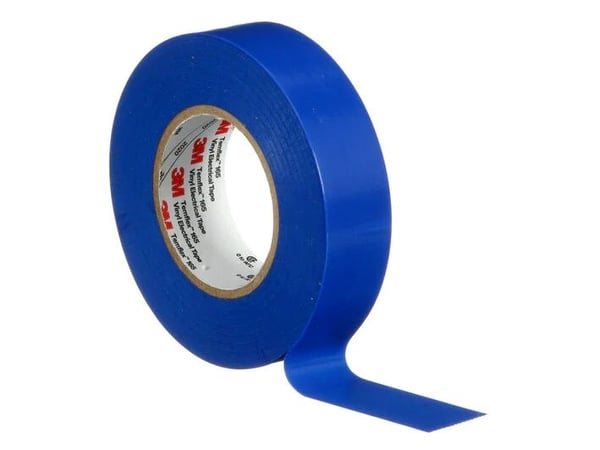 3M 165BL6E, 1 kpl, sininen, PVC, 600 V, läpipainopakkaus, 25 m