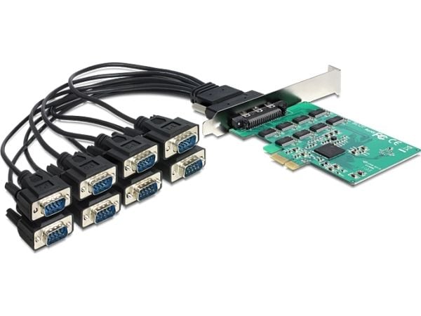 Delock PCI Express Card > 8 x Serial RS-232 - Seriell adapter - PCIe - RS-232 x 8