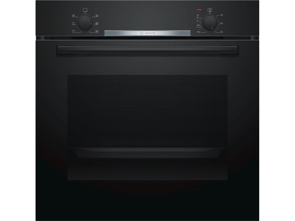 Bosch Serie | 2 HBA530BB0S - Ovn - innebygd - fordypning - bredde: 56 cm - dybde: 55 cm - høyde: 58.5 cm - med selvrens - Klasse A - svart