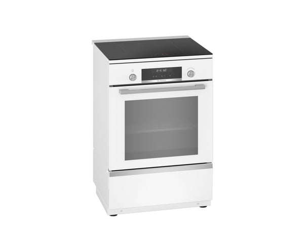 Bosch Serie 6 frittstående Komfyr med induktion - hvit