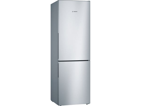 Bosch Serie | 4 KGV36VLEAS - Kjøleskap/fryser - bunnfryser - bredde: 60 cm - dybde: 65 cm - høyde: 186 cm - 308 liter - Klasse E - inox