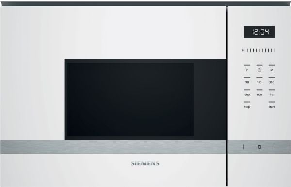 Siemens iQ500 BF525LMW0 mikrovågsugn 20 L 800 W inbyggd, vit