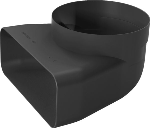 Siemens HZ9VDSI1 - 90° bøyd adapter fra flat kanal til rund Ø: 150 mm