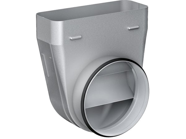 Siemens LZ31WWX11 - 90 degree rectangular to round transition - metall