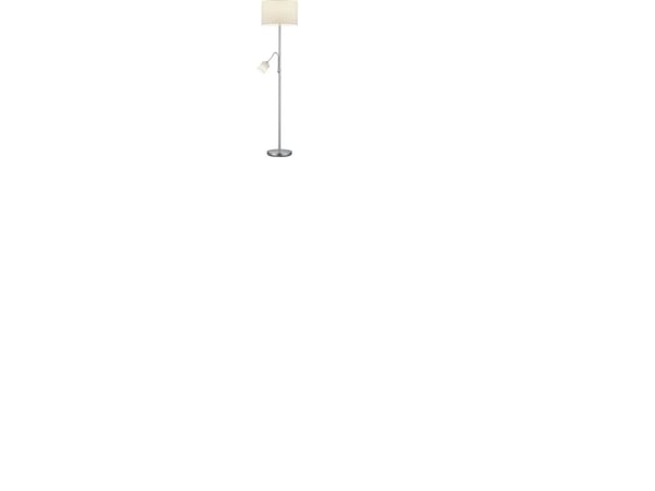 TRIO Hotel, Nickel, Hvit, Soverom, Stue, Stoff, IP20, II, E27