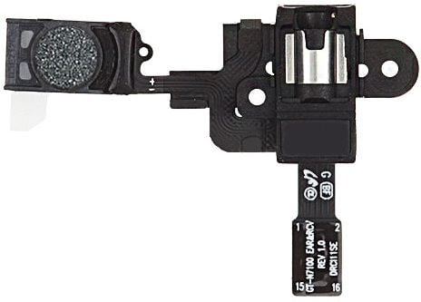 CoreParts MSPP71101, kontakt for hodetelefonkontakt, Samsung, Galaxy Note 2 LTE N7105, svart, 40 mm, 100 mm