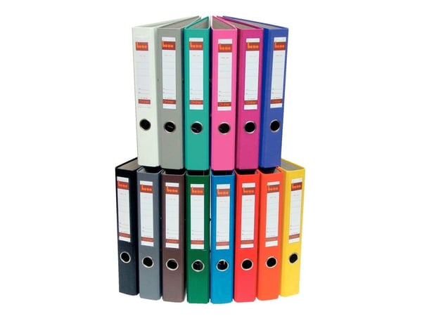 Bene 291600SW, A4, Sponplate, Kartong, Papir, Plast, Sort, 350 ark, 80 g/m², 5,2 cm