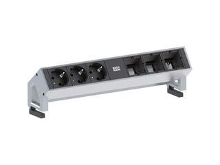 Bachmann DESK 2, 0,2 m, Alumiini, Musta, Valkoinen, 3 AC-pistorasia(a), 324 mm Bachmann DESK 2, 0,2 m, Alumiini, Musta, Valkoinen, 3 AC-pistorasia(a), 324 mm