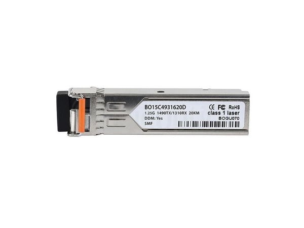 BlueOptics V50017-U412-K500-BO, Fiber optisk, 1250 Mbit/s, SFP, SFP, BX-D, 20000 m