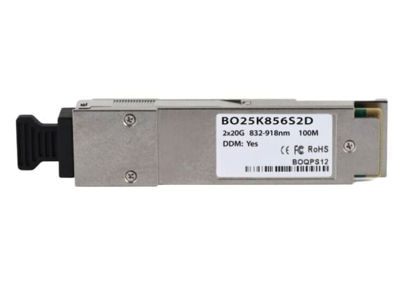 BlueOptics QSFP-40G-SR-BD-HU-BO, Fiber optisk, 40000 Mbit/s, QSFP, LC, 100 m, 918 nm