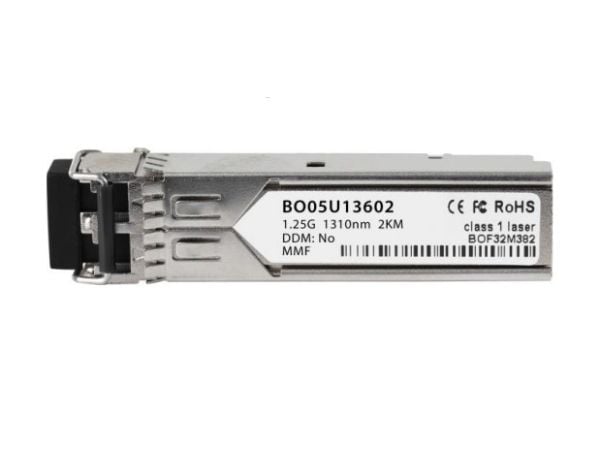 BlueOptics SFP-1G-MMF-2KM-PA-BO, Fiberoptik, 1250 Mbit/s, SFP, LC (UPC), 2000 m, 1310 nm