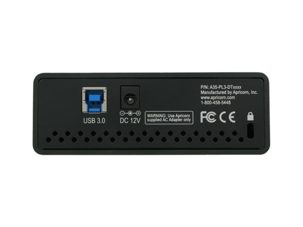 Apricorn Aegis Padlock DT, 12 TB, 2.0/3.2 Gen 1 (3.1 Gen 1), Sort
