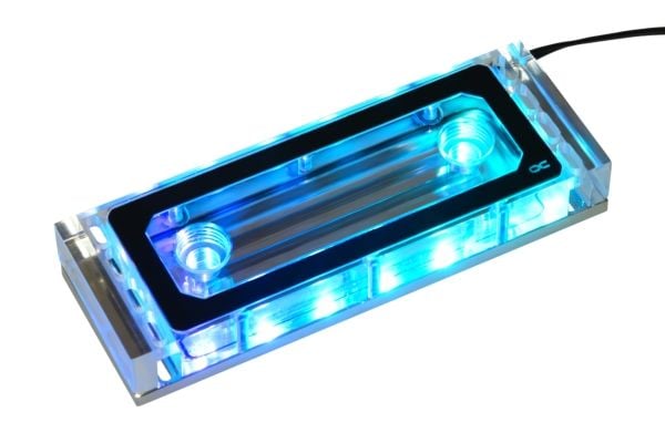 Alphacool 17467, Vannblokk, Akryl, Gjennomsiktig, 128 mm, 45 mm, 19 mm