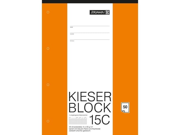 BRUNNEN Arbeitsblock DIN A4 kariert