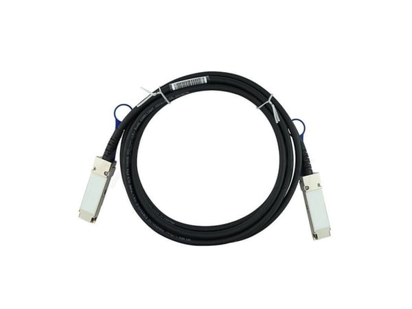 BlueOptics QFX-QSFP28-DAC-1M-BL, 1 m, QSFP28, QSFP28, uros/naaras, musta, 100 Gbit/s.