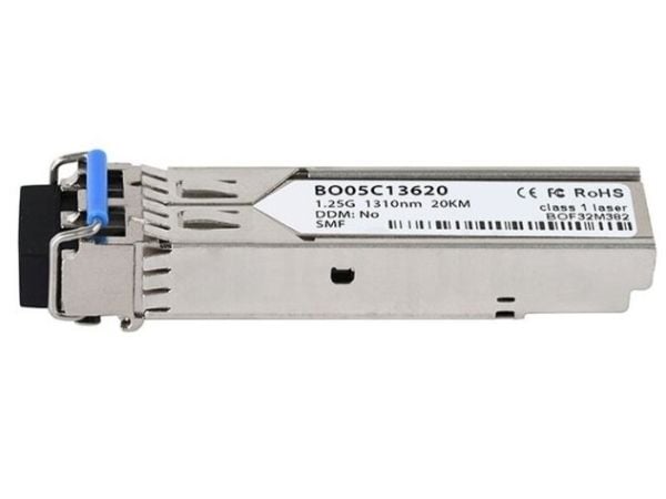 BlueOptics GLC-LH-SM-20-BO, Fiber optisk, 1000 Mbit/s, SFP, LC, 20000 m, 1310 nm
