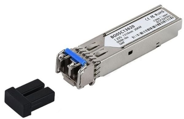 BlueOptics GLC-LH-SM-20-BO, Fiber optisk, 1000 Mbit/s, SFP, LC, 20000 m, 1310 nm