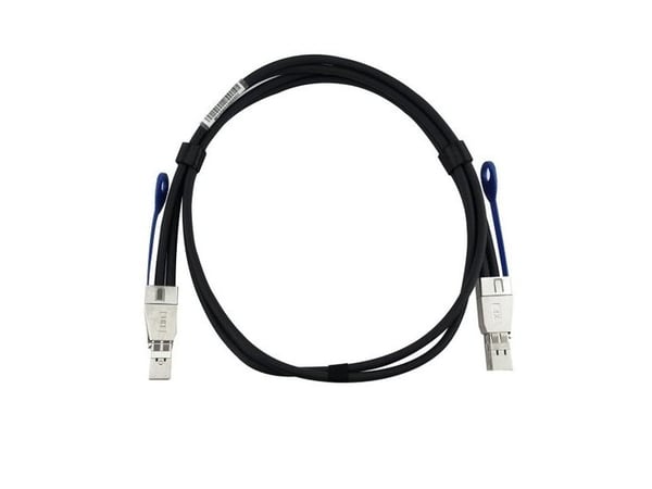 BlueOptics X66032A-BL, 2 m, MiniSAS-HD (SFF-8644), MiniSAS-HD (SFF-8644), Rett, Rett, Sort, Sølv