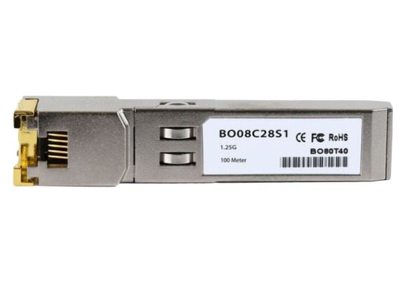 BlueOptics V50017-U355-K500-BO, Fiber optisk, 1250 Mbit/s, SFP, 10BASE, Sølv, RoHS