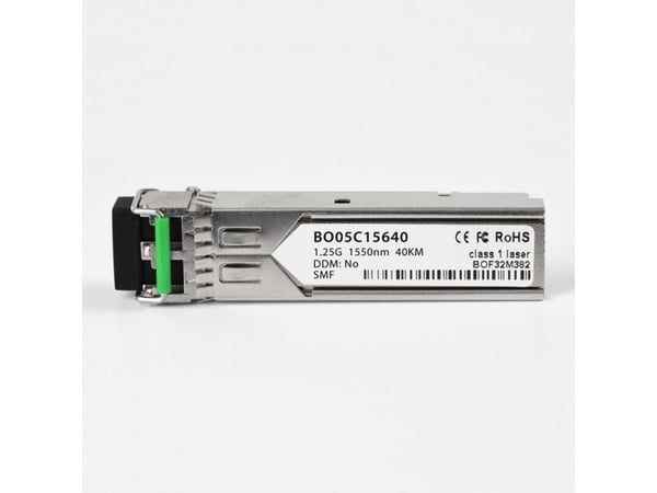 BlueOptics AT-SPLX40/1550-BO, Fiber optisk, 1250 Mbit/s, SFP, LC, EX, 40000 m