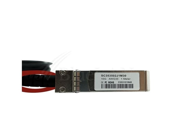 BlueOptics EBR800-TWX-3M-BL, 3 m, SFP+, SFP+, Hunstik, Sort, 10 Gbit/sek.