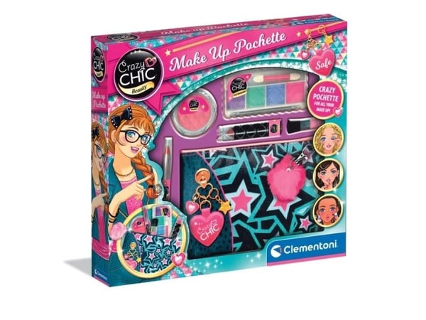Clementoni Crazy Chic 18697, Sminkesett for barn, 6 år, Flerfarget