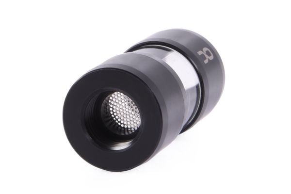 Alphacool 29142, Acetal, Akryl, Sort, Gjennomsiktig, 1/4", Hunkjønn, Hunkjønn, 48 mm