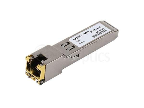 BlueOptics 10G-SFPP-TX-A-BO, Kopper, 10000 Mbit/s, RJ-45, 30 m, Sølv, 70 °C