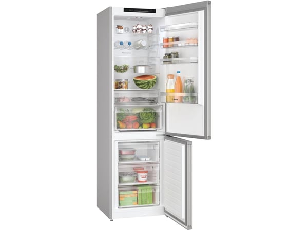 Bosch Serie | 4 KGN392LBF - Kjøleskap/fryser - bunnfryser - bredde: 60 cm - dybde: 66.5 cm - høyde: 203 cm - 363 liter - Klasse B - rustfritt stål ...